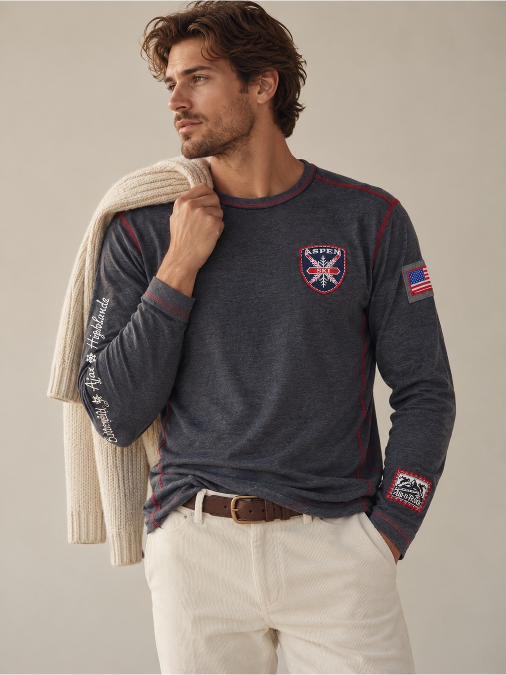 Alp N Rock x Gorsuch Aspen Ski Colorado Long Sleeve USA Made Winter Outdoors